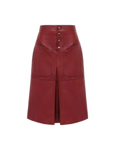 Chloé Knee Length Skirt In Red
