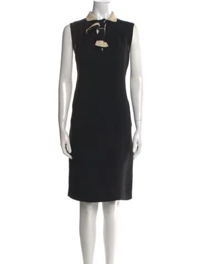 Pre-owned Chloé Knee-length Dress In Black