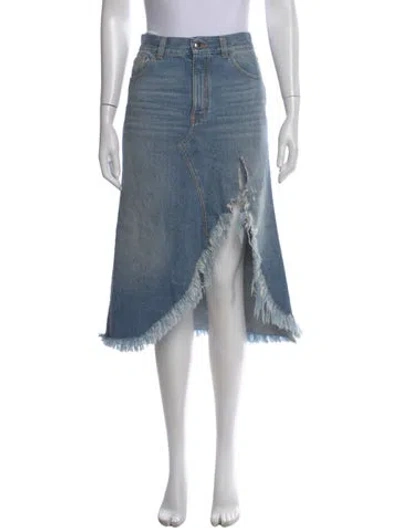 Pre-owned Chloé Knee-length Skirt In Blue