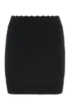 Chloé Knit Mini Skirt Made Of Wool And Cashmere In Black