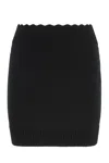 Chloé Knit Mini Skirt Made Of Wool And Cashmere In Black