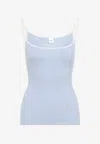 Chloé Knit Tank Top In Blue
