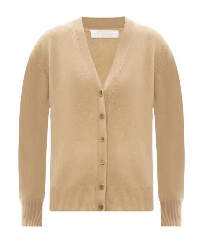 Chloé Knitted Cardigan In Nude