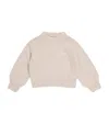Chloé Knitted Logo-embroidered Sweater In Neutral