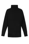 Chloé Lower Impact Wool Pointelle Knit Sweater In 001