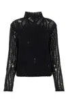 Chloé A Well-fitting Small High-necked Sweater In Black