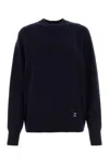 Chloé Chloe Women Midnight Blue Cashmere Blend Oversize Sweater In Blue