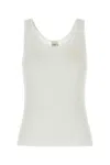 Chloé Tank Top In Cotton Jersey In Brown