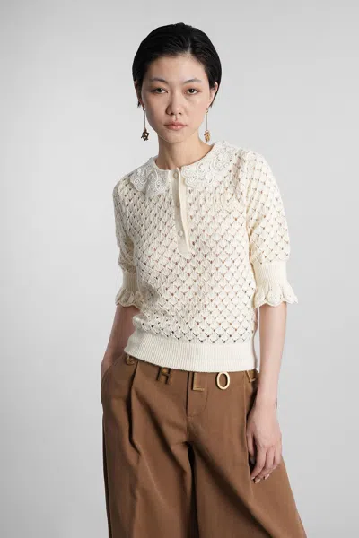 Chloé Knitwear In Beige Cotton In Neutral