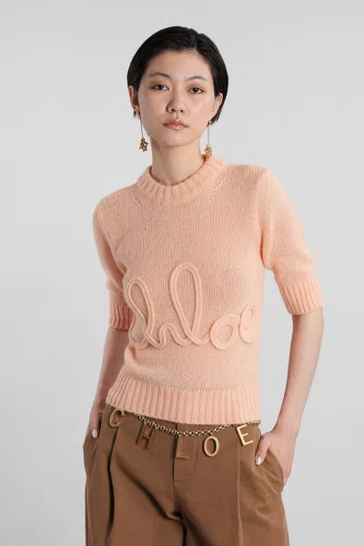 Chloé Knitwear In Orange Wool