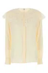 Chloé Chloe Cream Crepe Blouse In Neutral