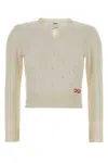 Chloé Chloe White Wool Blend Sweater In Neutral