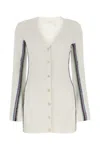 Chloé Chloe Ivory Wool Cardigan In White