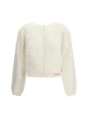 Chloé Women Buttoned-up Cardigan In White