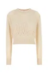 Chloé Embroidered Alpaca And Silk-blend Sweater In Yellow