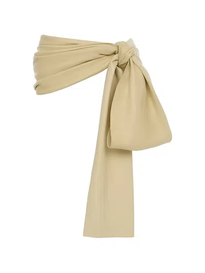 Chloé Knot-detail Leather Belt In Brown