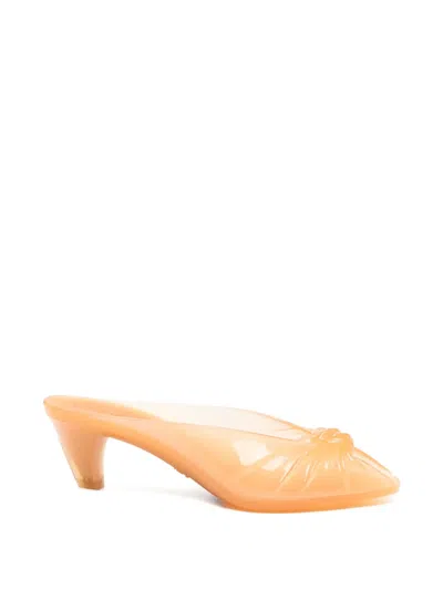 Chloé Knotted Mules In Orange