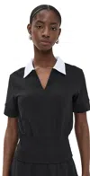 Chloe Kristyn Carrie Top Black/white In Black/white