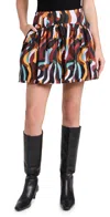 Chloe Kristyn Estelle Mini Skirt Linear Graphic In Linear Graphic