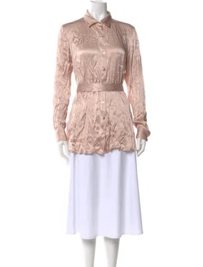 Pre-owned Chloe Kristyn Long Sleeve Blouse In Pink