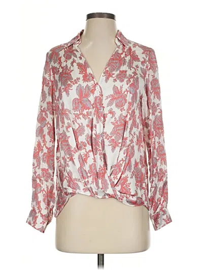 Pre-owned Chloe Kristyn Long Sleeve Blouse In Pink