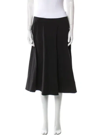 Pre-owned Chloe Kristyn Midi Length Skirt In Black