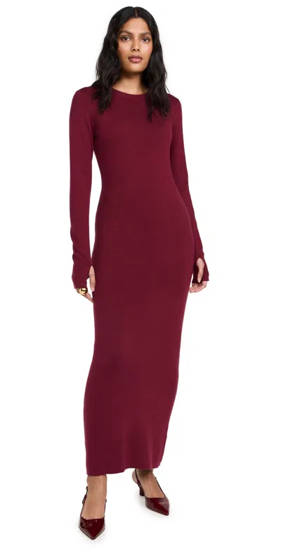 Chloe Kristyn Robbie Dress Cabernet