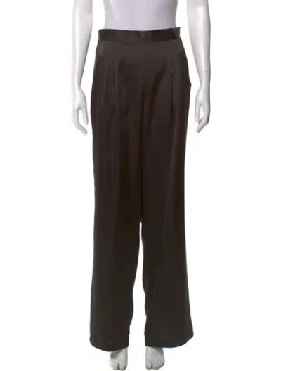 Pre-owned Chloe Kristyn Wide Leg Pants In Brown