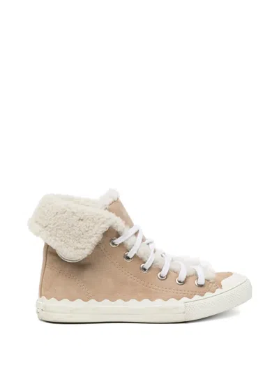 Pre-owned Chloé Kyle Sneakers In Neutral