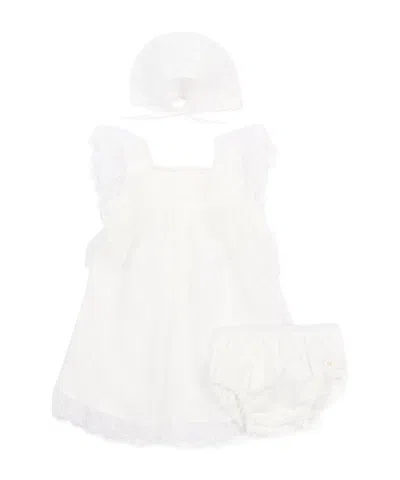 Chloé Lace Baby Set In White