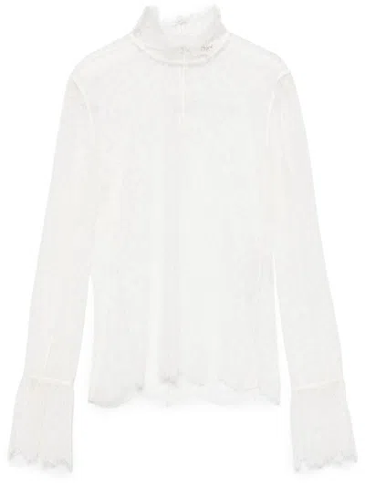 Chloé Lace Blouse In White