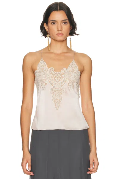 Chloé Lace Camisole Top In Pink