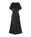 Chloé Lace-cape Maxi Dress In Black