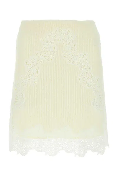 CHLOÉ LACE DETAILED FLARED MINI SKIRT