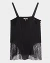 Chloé Lace-inset Silk Cami