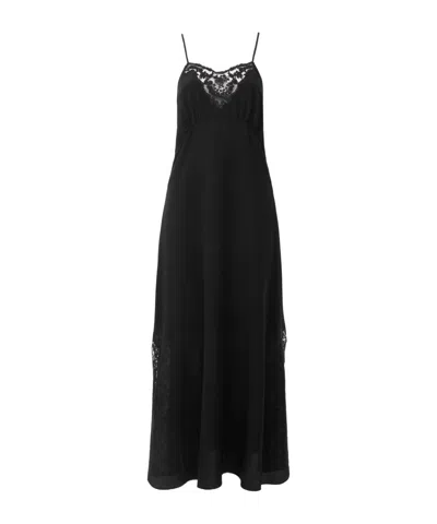 Chloé Lace Long Dress In Black