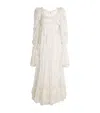 Chloé Lace Long-sleeve Maxi Dress In White