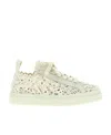Chloé Lace Low-top Casual Sneakers In White