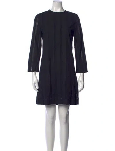 Pre-owned Chloé Lace Pattern Mini Dress In Black