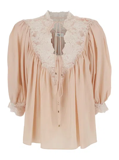 Chloé Lace Shirt In Pink