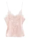 Chloé Lace Silk Top In Animal Print