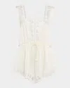 Chloé Lace-trim Silk Sleeveless Top