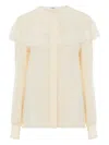 Chloé Lace-trimmed Blouse In White