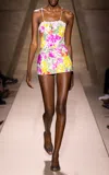 Chloé Lace-trimmed Bodysuit In Multi