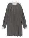 Chloé Lace-trimmed Geometric-print Mini Dress In Multi