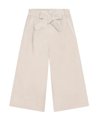 Chloé Lace-trimmed Lace Trousers In Nude