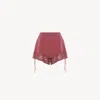 Chloé Lace-trimmed Lingerie Shorts In Crêpe De Chine Purple Size 6 100% Silk