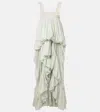 Chloé Lace-trimmed Organic Silk Habotai Bubble Gown