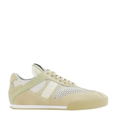 Chloé Lace-up Low-top Casual Shoes In Nude