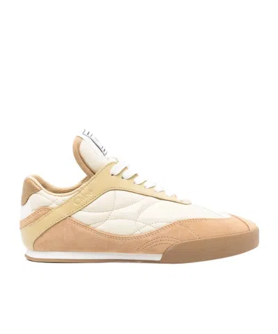 Chloé Lace-up Sneakers In Light Ochre